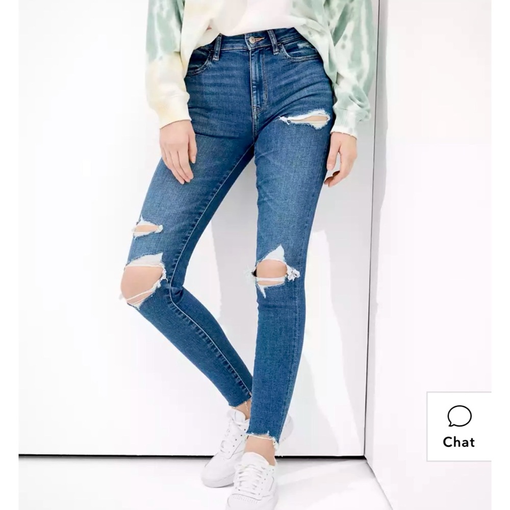 NWT AE Super High Rise Jegging